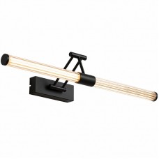Φωτιστικό Μπάνιου 60cm LED 18W 230V 1800lm 3000K Θερμό Φως Ημέρας Μαύρο 6844